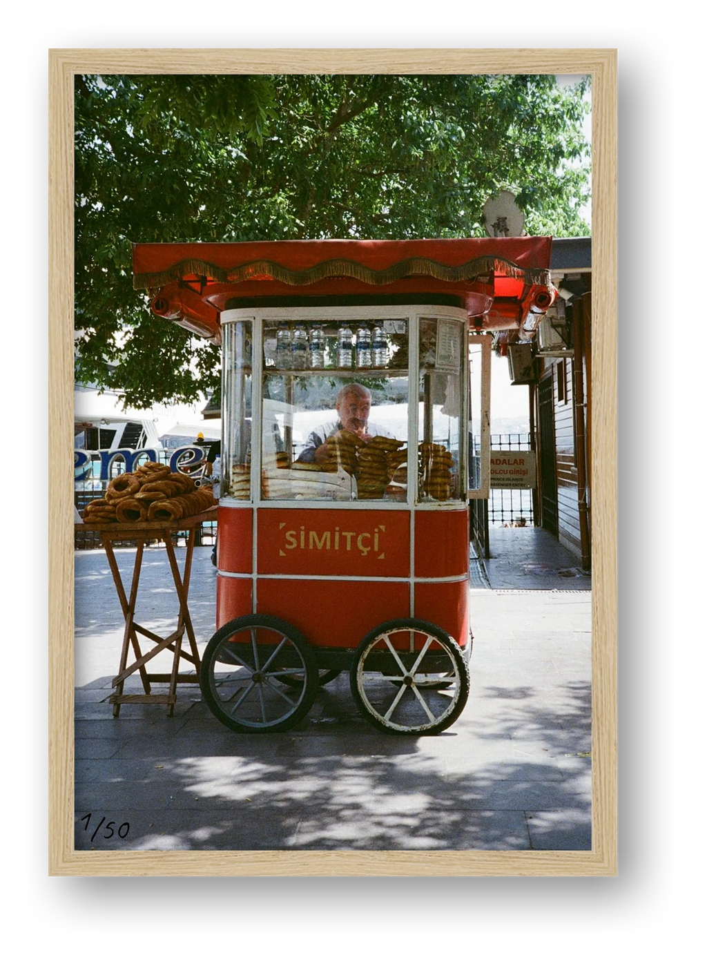 simit seller — framed